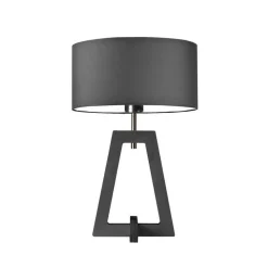 Lampka  CLIO abażur grafitowy stelaż popielaty