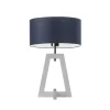 Lampka  CLIO abażur granatowy stelaż biały