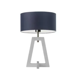 Lampka  CLIO abażur granatowy stelaż biały