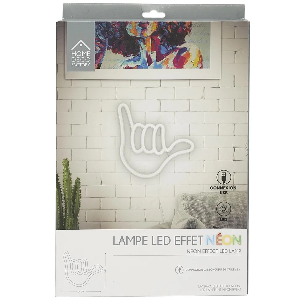 Lampka LED neon Dłoń