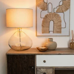 Lampka Melly biała/ transparentna