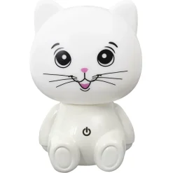 Lampka nocna Kot USB LED biała