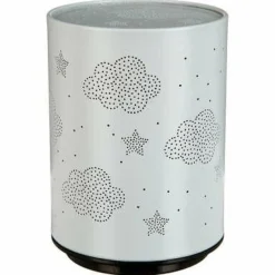 Lampka nocna projektor Chmury szara