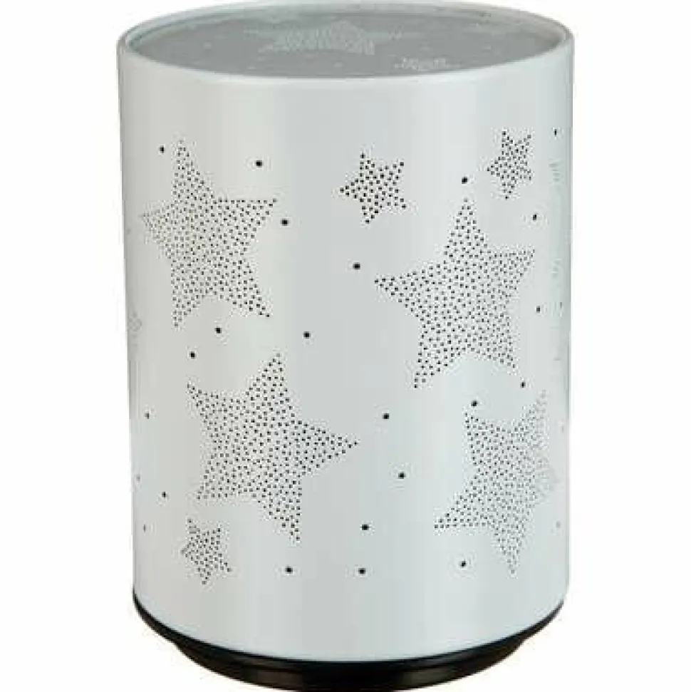 Lampka nocna projektor Gwiazdy szara