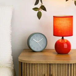 Lampka nocna Timeo czerwona połysk