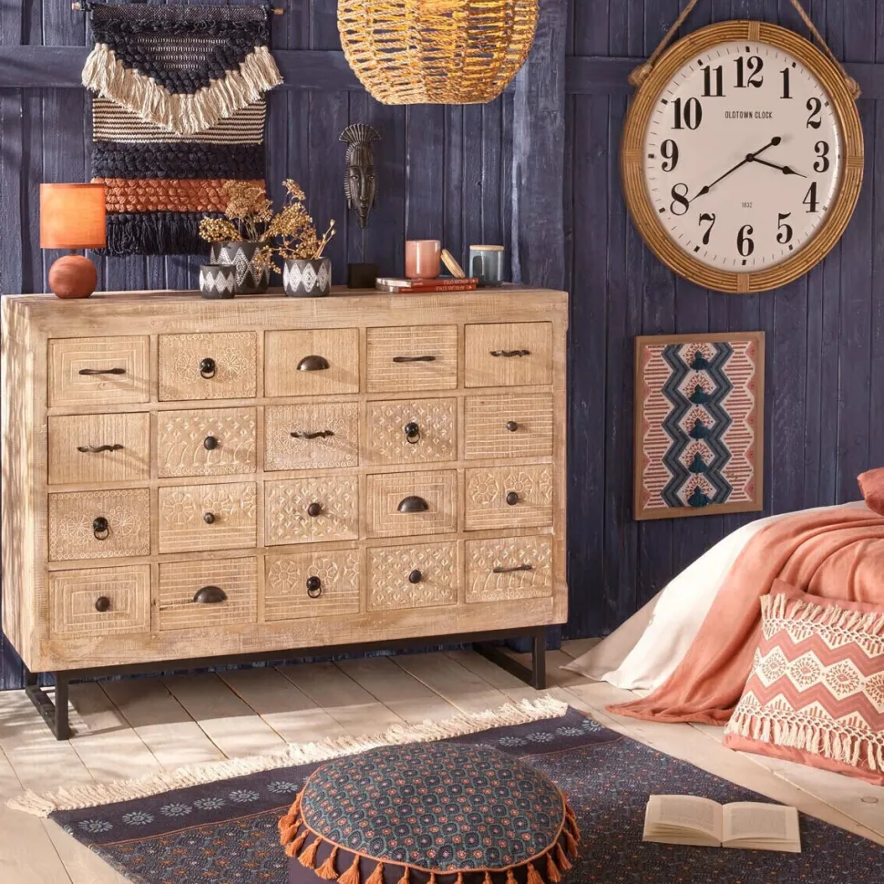 Lampka nocna Timeo terakota