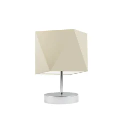 Lampka PASADENA abażur ecru stelaż chrom