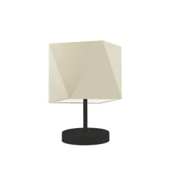 Lampka PASADENA abażur ecru stelaż czarny