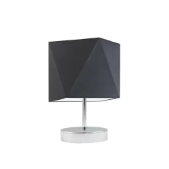 Lampka PASADENA abażur grafitowy stelaż chrom