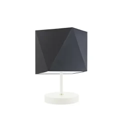 Lampka PASADENA abażur grafitowy stelaż biały