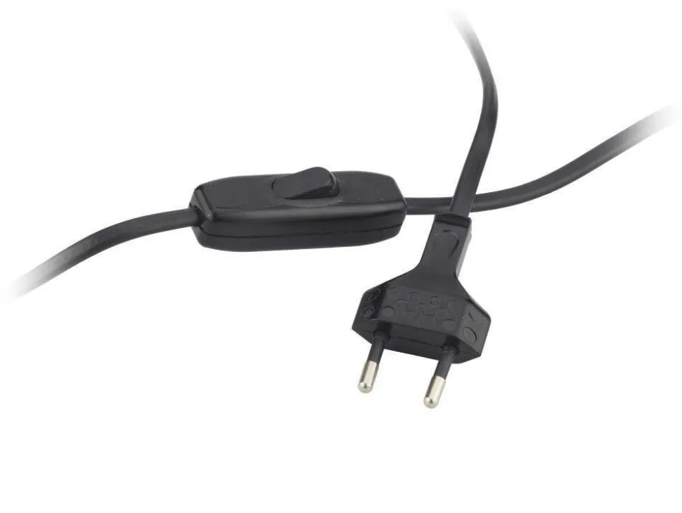 Lampka PASADENA abażur granatowy stelaż srebrny