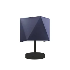 Lampka PASADENA abażur granatowy stelaż czarny