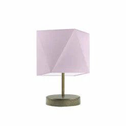 Lampka PASADENA abażur jasny fioletowy stelaż stare złoto