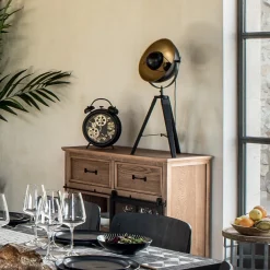 Lampka stojąca na statywie Lahti czarna