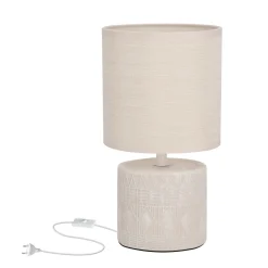 Lampka stołowa Dina lampa gabinetowa  1x40W E14 beżowy