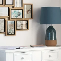 Lampka stołowa Pietra 43cm morska