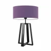 Lampka THOR abażur fioletowy stelaż czarny