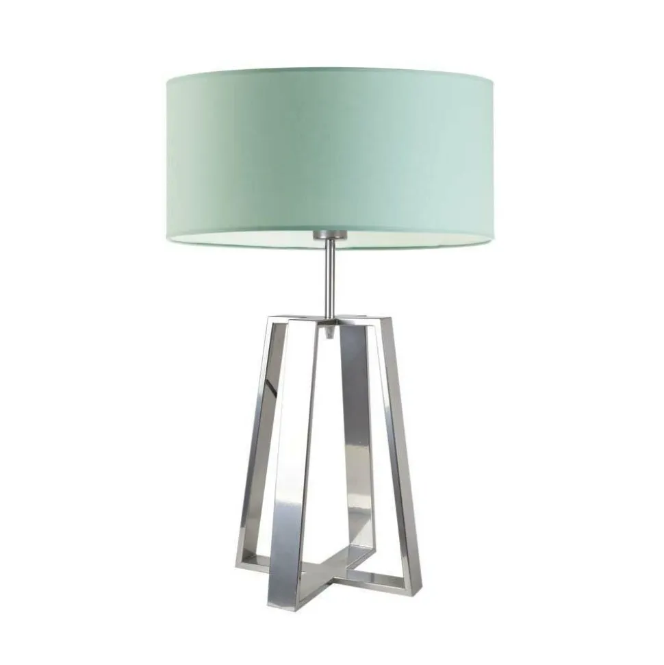 Lampka THOR abażur miętowy stelaż srebrny