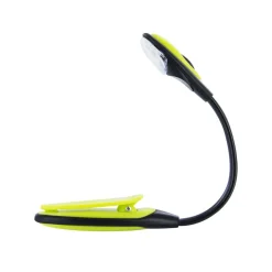 Lampka z klipsem do czytania żółta