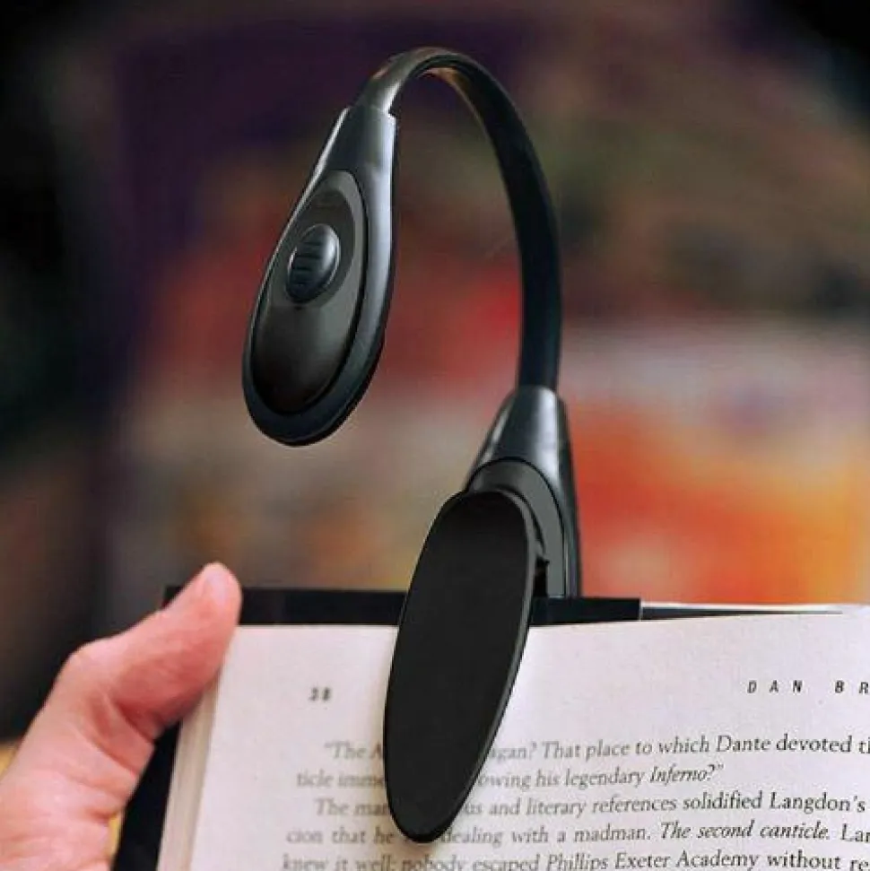 Lampka z klipsem do czytania różowa