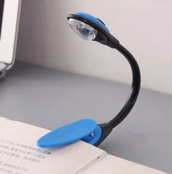 Lampka z klipsem do czytania biała