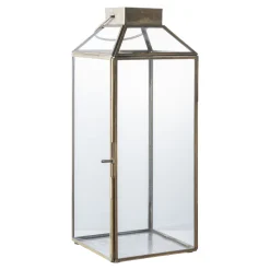 Latarnia Mysore złota wysoka szklana