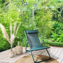 Leżak Canard składany niebieski