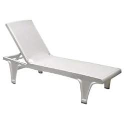 Leżak ogrodowy Tahiti biały
