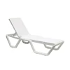 Leżak ogrodowy Vela biały
