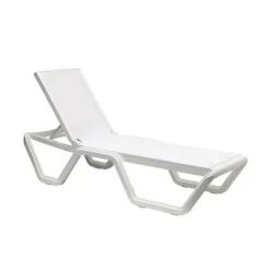Leżak ogrodowy Vela biały