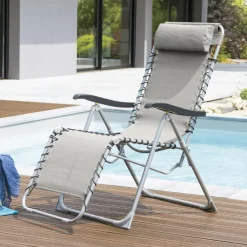 Leżak Relax szary