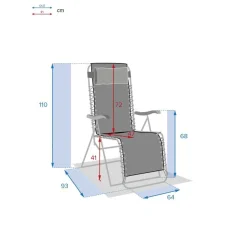 Leżak Relax turkusowy