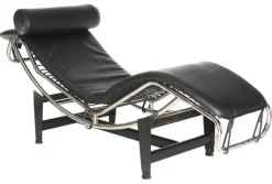 Leżanka inspirowana LC4 czarna skóra