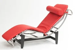 Leżanka inspirowana LC4 czerwona skóra
