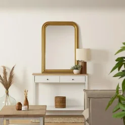 Lustro Adele z listwami 103 x 74 cm złote