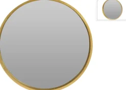Lustro Afiya 40 cm złote okrągłe