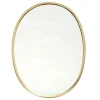 Lustro Arcilla złote owal