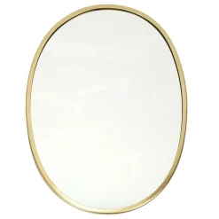 Lustro Arcilla złote owal