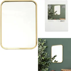 Lustro Arcilla złote prostokąt