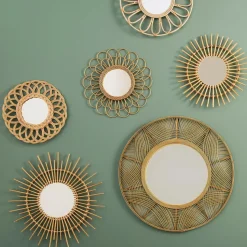 Lustro boho Flower cane 56cm