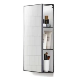 Lustro Cubiko czarne prostokątne