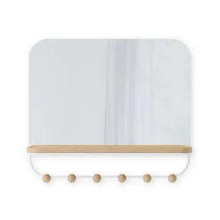 Lustro Estique białe z półką