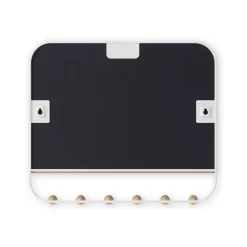 Lustro Estique białe z półką