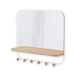 Lustro Estique białe z półką