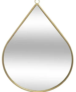 Lustro Goutte złote 28x39cm