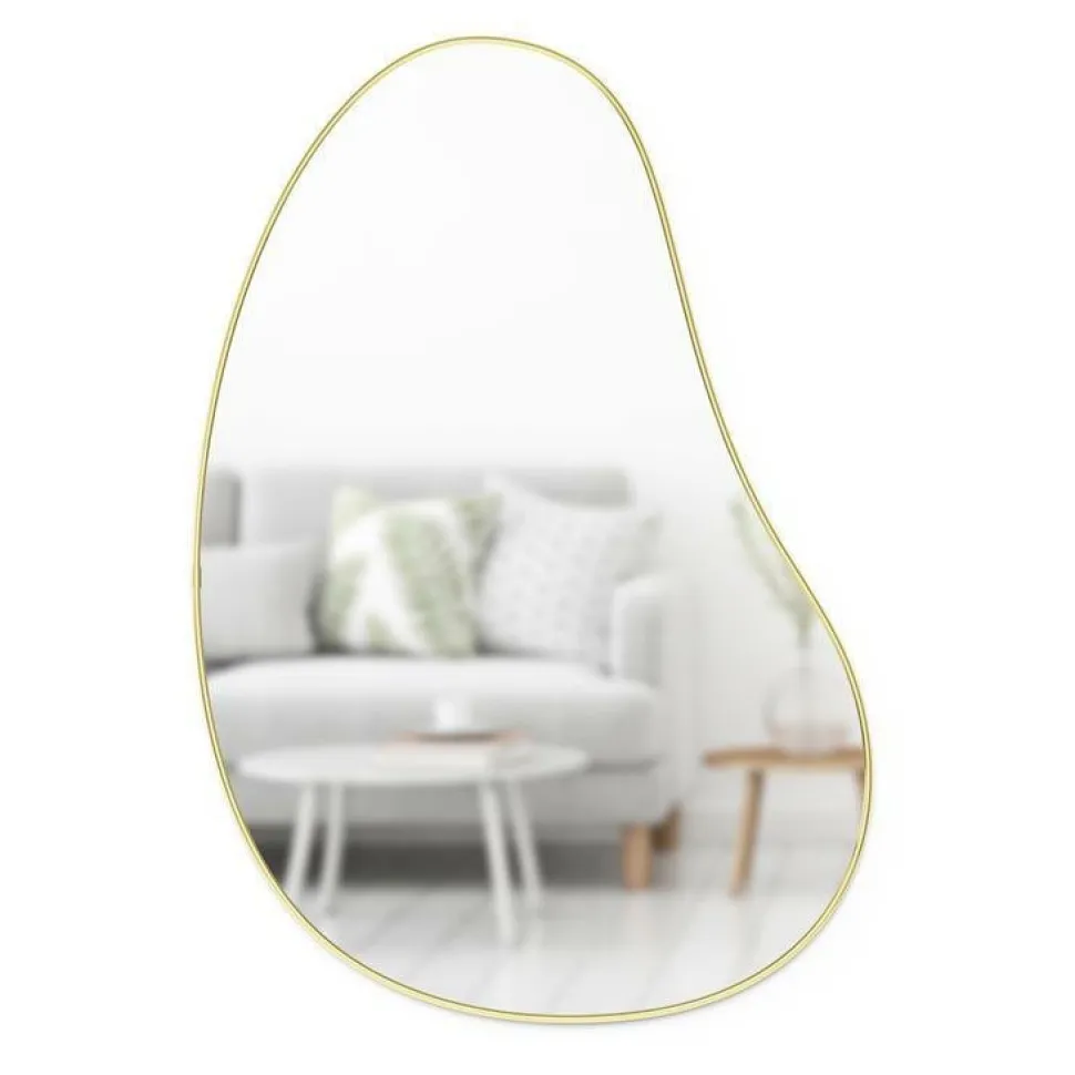 Lustro Hubba Pebble złote