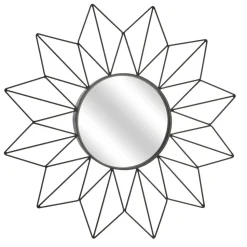 Lustro Intesi Volant czarne industrialne