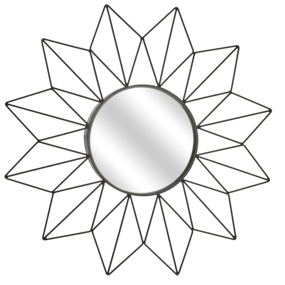 Lustro Intesi Volant czarne industrialne