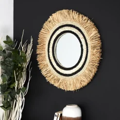 Lustro Kaya boho naturalne okrągłe