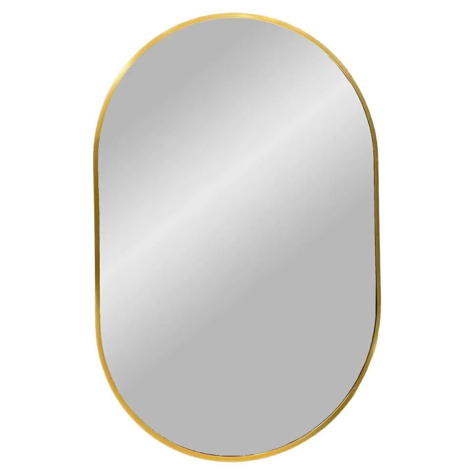 Lustro Madrid owal złote 50x80